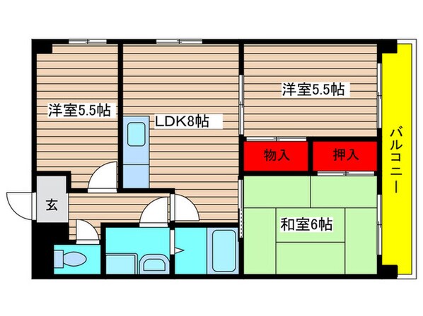 小島ビルの物件間取画像